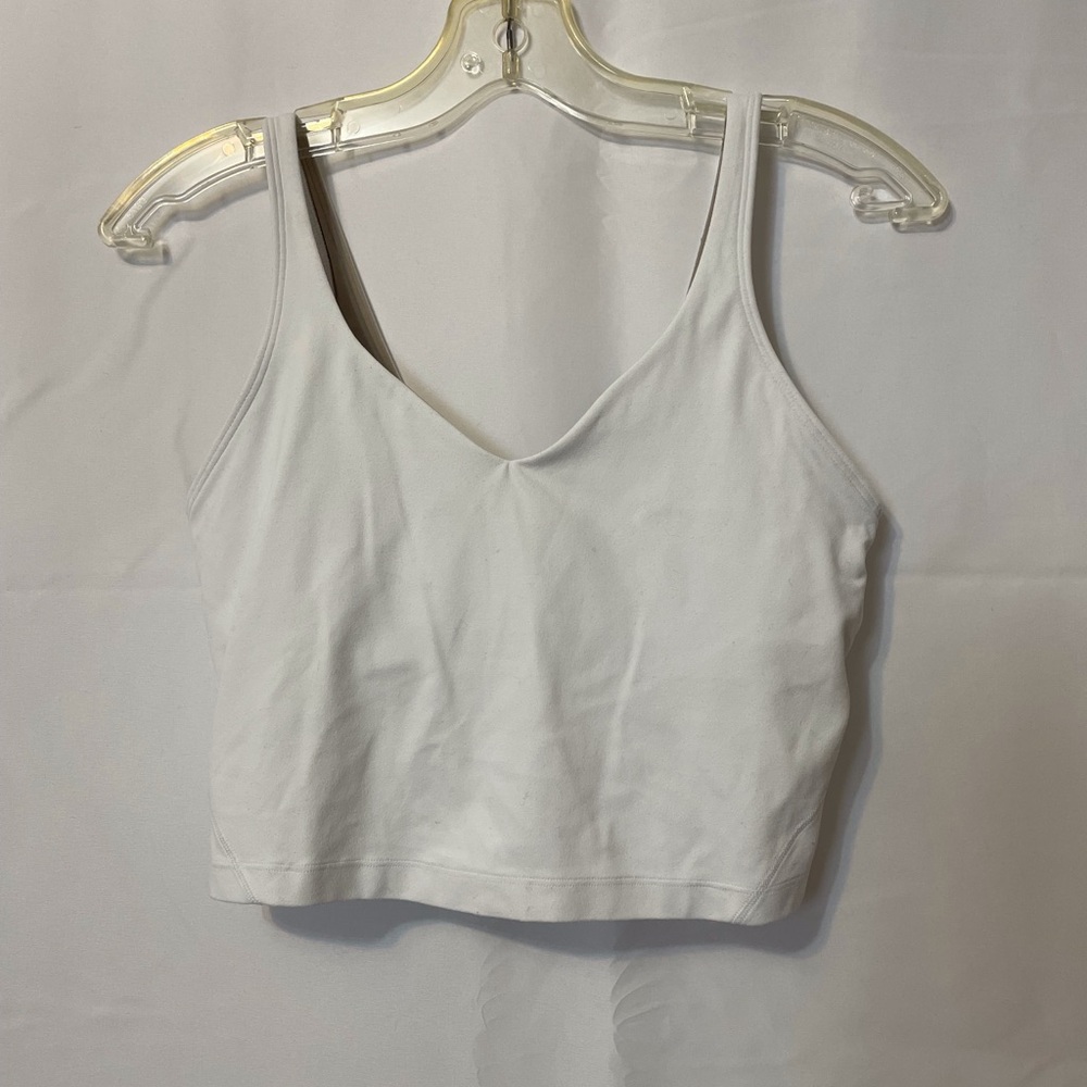 Lululemon Athletica Longline Bra White Womens Medium